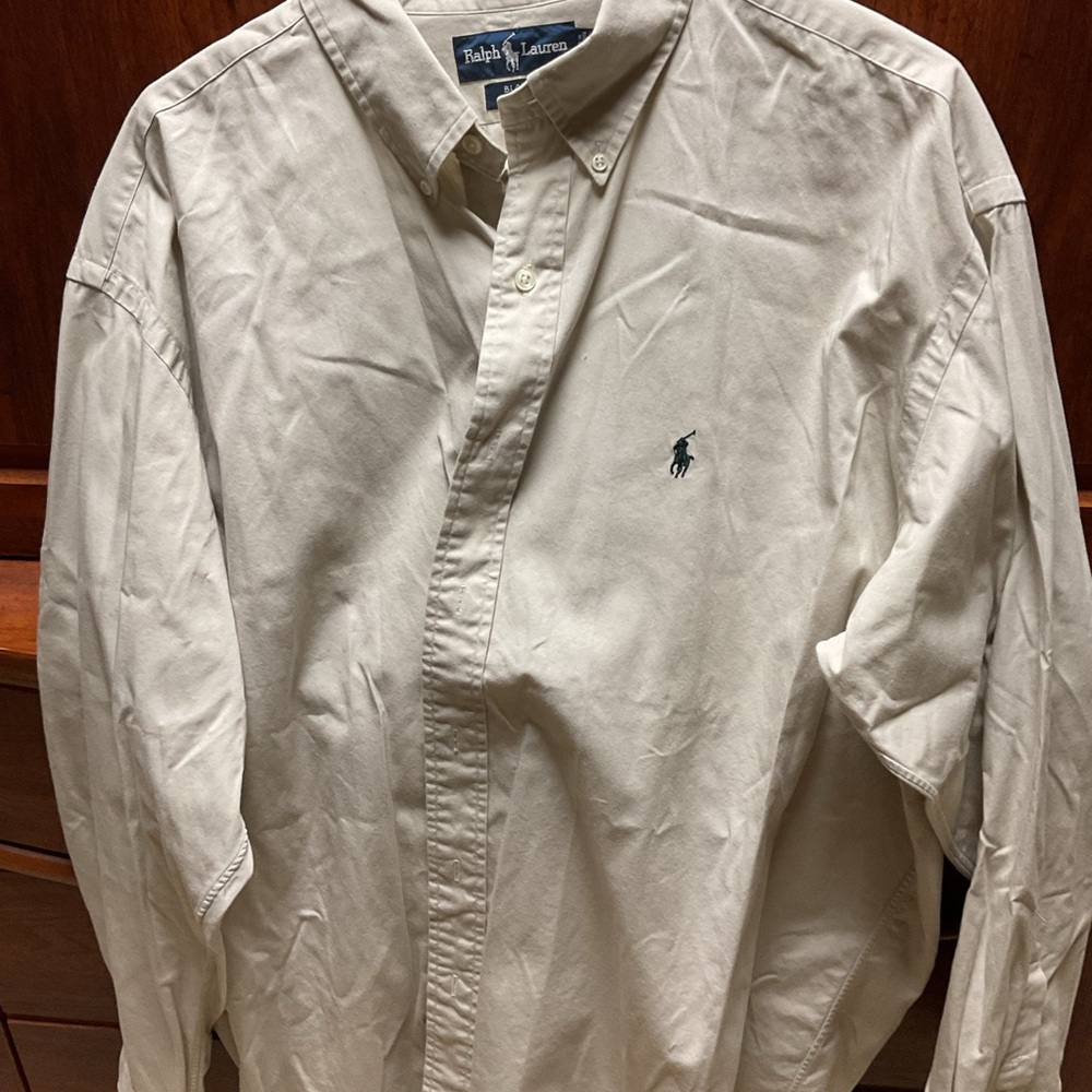 Ralph Lauren Men's tan Button Down Shirt